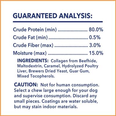 Show full view: Pet Factory CareChewz 6 to 7-inch Collagen Twist Chicken Flavored Dog Hard Chews, 6 count slide 5 of 10