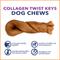 Show in main carousel: Pet Factory CareChewz 6 to 7-inch Collagen Twist Chicken Flavored Dog Hard Chews, 6 count slide 6 of 10