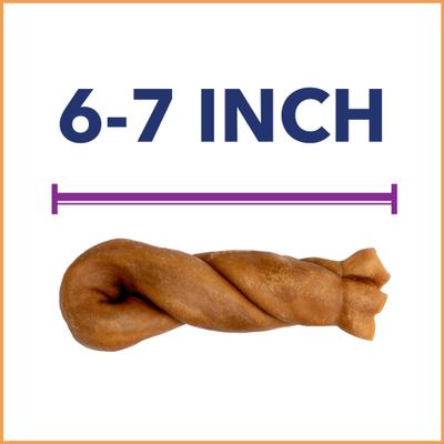 Show full view: Pet Factory CareChewz 6 to 7-inch Collagen Twist Chicken Flavored Dog Hard Chews, 6 count slide 8 of 10