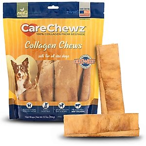 Pet Factory CareChewz 6 to 7-inch Collagen Wrap Chicken Flavored Dog Hard Chews, 12 count