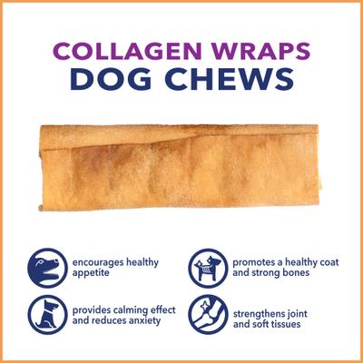 Show full view: Pet Factory CareChewz 6 to 7-inch Collagen Wrap Chicken Flavored Dog Hard Chews, 12 count slide 6 of 11