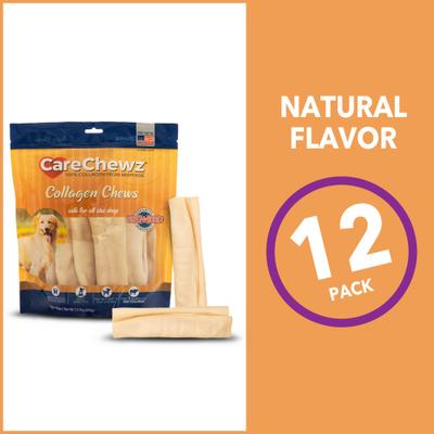 Show full view: Pet Factory CareChewz 6 to 7-inch Collagen Wrap Natural Flavored Dog Hard Chews, 12 count slide 7 of 10
