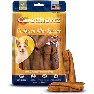 Pet Factory CareChewz Collagen 9-inch Rovers Chicken Flavored Chewy Dog Treats, 6 count