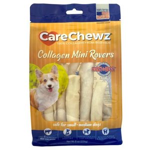 Pet Factory CareChewz Collagen Mini Rovers Natural Flavored Chewy Dog Treats, 8-oz bag