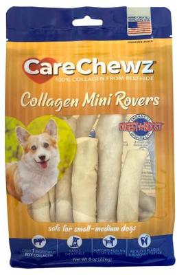 Show full view: Pet Factory CareChewz Collagen Mini Rovers Natural Flavored Chewy Dog Treats, 8-oz bag slide 1 of 2