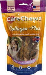 Pet Factory CareChewz Collagen +PLUS Braided Sticks Chicken Flavored Chewy Dog Treats, 8-oz bag