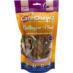 Pet Factory CareChewz Collagen +PLUS Braided Sticks Chicken Flavored Chewy Dog Treats, 8-oz bag