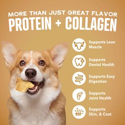 Pet Factory Chip Dips Collagen Chips Peanut Butter Crunch Natural Dog Chew, 16-oz bag slide 2 of 9