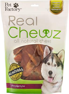 Show full view: Pet Factory Real Chewz Premium All Natural Pig Ears Chewy Dog Treats, 18 count slide 3 of 4