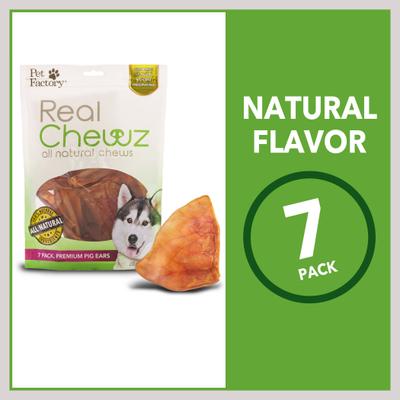 Show full view: Pet Factory Real Chewz Premium Pig Ears Dog Treats, 7 count slide 7 of 9