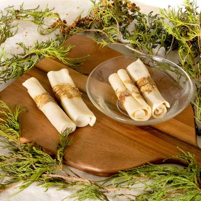 Show full view: Pet Factory Twistedz 4-inch Beefhide Rolls Beef Flavored Wrap Dog Hard Chews, 4 count slide 10 of 10