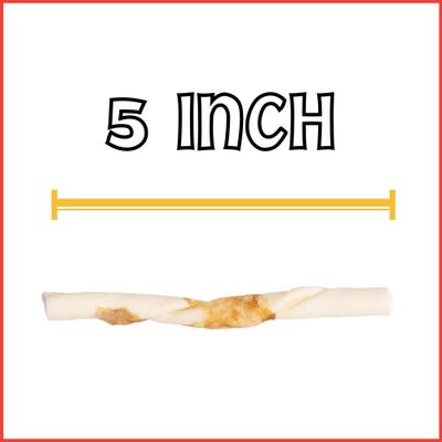 Show full view: Pet Factory Twistedz 5-inch Beefhide Beef Flavored Twist Sticks Dog Hard Chews, 20 count slide 7 of 10