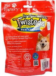 Pet Factory Twistedz 5-inch Beefhide Chip Rolls Chicken Flavored Wrap Dog Hard Chews, 8 count slide 2 of 3