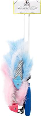 Show full view: Pet Fit For Life 2 Fish Feather Wand Cat Toy slide 10 of 12