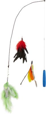 Show full view: Pet Fit For Life 3 Piece Retractable Feather Wand Cat Toy slide 7 of 10