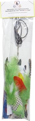 Show full view: Pet Fit For Life 3 Piece Retractable Feather Wand Cat Toy slide 8 of 10