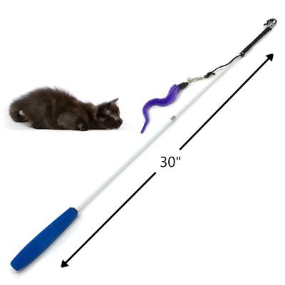 Show full view: Pet Fit For Life 4-Piece Bundle Interactive Swimming Fish + Feather Wand Cat Toy slide 3 of 7