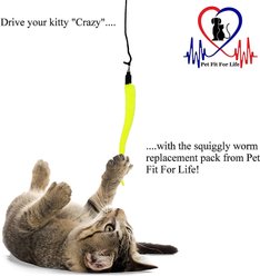 Pet Fit For Life 5 Piece Squiggly Worm Replacement Pack for Wand Cat Toy slide 2 of 7