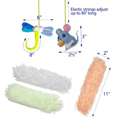 Show full view: Pet Fit For Life Catnip Pillow Tails & Hanging Cat Toy, 3 count slide 4 of 8