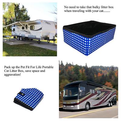 Show full view: Pet Fit For Life Collapsible Portable Litter Box with Collapsible Bowl slide 5 of 8