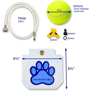 Pet Fit For Life Dog Step-on Sprinkler Dog Toy, Silver
