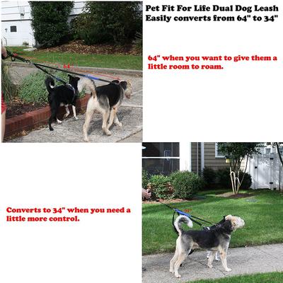 Show full view: Pet Fit For Life Dual Dog Leash with Bowl, Large slide 5 of 9