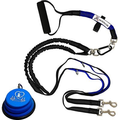 Pet Fit For Life Pet Fit For Life Dual Dog Leash with Bowl, Small