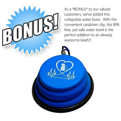 Show full view: Pet Fit For Life Dual Dog Leash with Bowl, Small slide 8 of 11