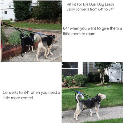 Show full view: Pet Fit For Life Dual Dog Leash with Bowl, Small slide 9 of 11