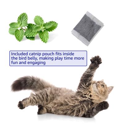 Show full view: Pet Fit For Life Flapping Bird Interactive Cat Toy, Blue slide 6 of 8