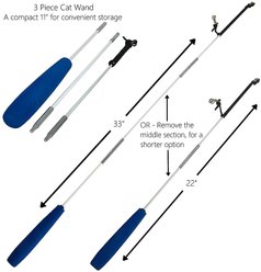 Pet Fit For Life Interactive Wand Teaser, Toys & Storage bag 8 Piece Bundle Cat Toy slide 2 of 8