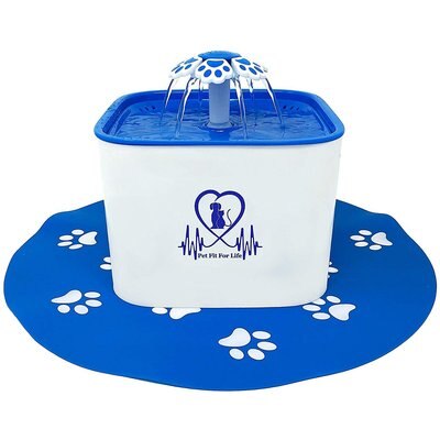 Pet Fit For Life Pet Fit For Life Plastic Cat Water Fountain with Cat Wand & Mat, 67-oz