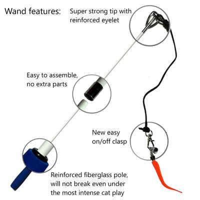 Show full view: Pet Fit For Life Robotic Floppy Fish & Wand Cat Toy slide 7 of 10