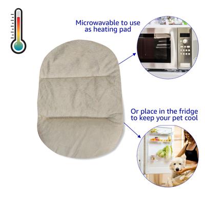 Show full view: Pet Fit For Life Stuffed Cat with Calming Heartbeat & Heating Pad Plush Cat Toy, Brown, Medium slide 4 of 9