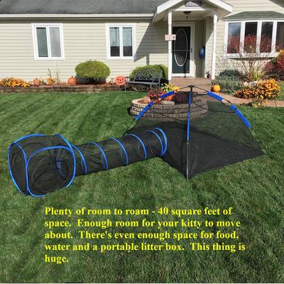 Show full view: Pet Fit For Life Tent Tunnel Cube Dog & Cat Pen, Black slide 4 of 10