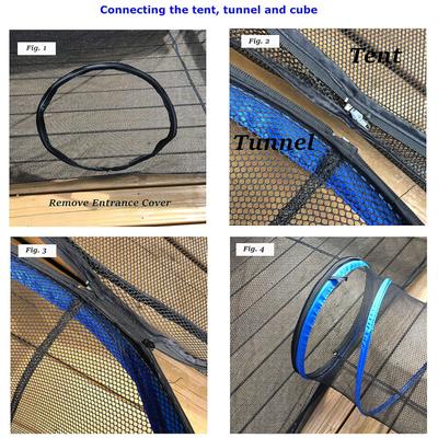 Show full view: Pet Fit For Life Tent Tunnel Cube Dog & Cat Pen, Black slide 9 of 10