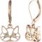 Show in main carousel: Pet Friends Cutout Cat Drop Earrings, Gold Green slide 1 of 2