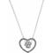 Show in main carousel: Pet Friends Valentine's Day Heart Paw Pendant Necklace, Silver slide 1 of 3
