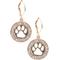 Show in main carousel: Pet Friends Pave Paw Cutout Drop Earrings, Gold slide 1 of 2