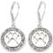 Show in main carousel: Pet Friends Pave Paw Cutout Drop Earrings, Silver slide 1 of 2