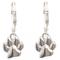 Show in main carousel: Pet Friends Paw Print Drop Earrings, Silver slide 2 of 3