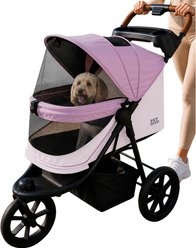 Pet Gear AT3 No-Zip Interior-Tether Dog Stroller, Wild Flower