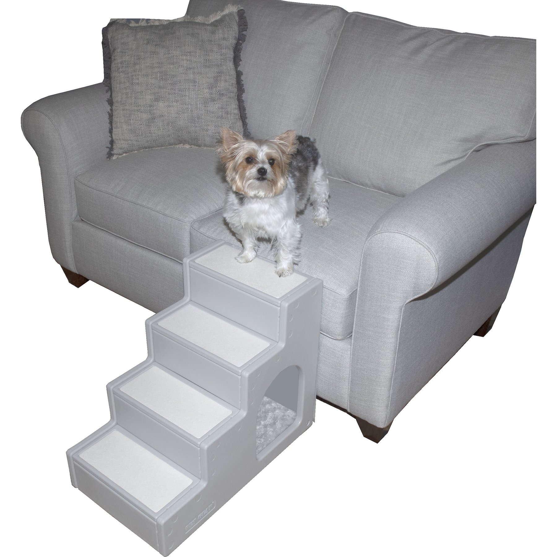 Pet Gear Cat & Dog Stairs, Essential Grey