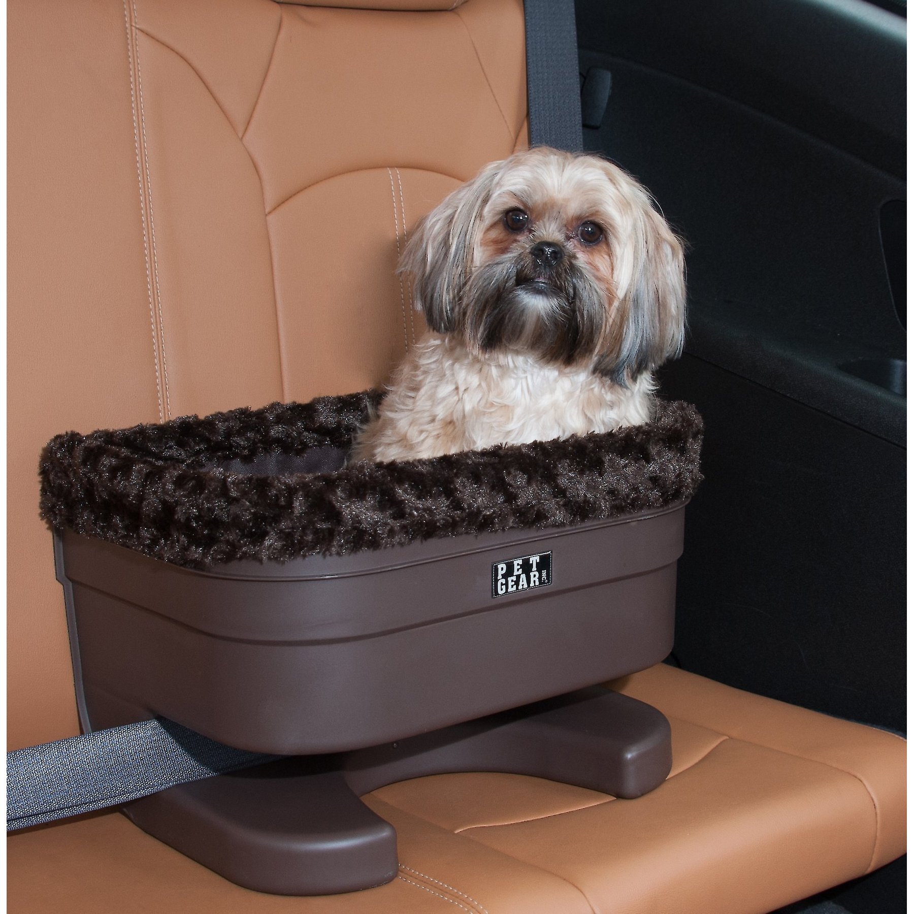 Pet Gear Dog & Cat Bucket Seat Booster, Chocolate, 17-in