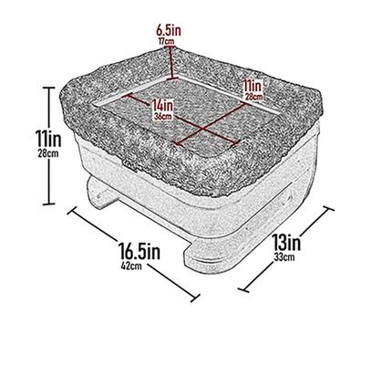 Show full view: Pet Gear Dog & Cat Bucket Seat Booster, Chocolate, 17-in slide 2 of 5