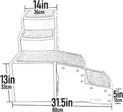 Pet Gear Easy Step Cat & Dog Stairs, Essential Grey slide 2 of 4