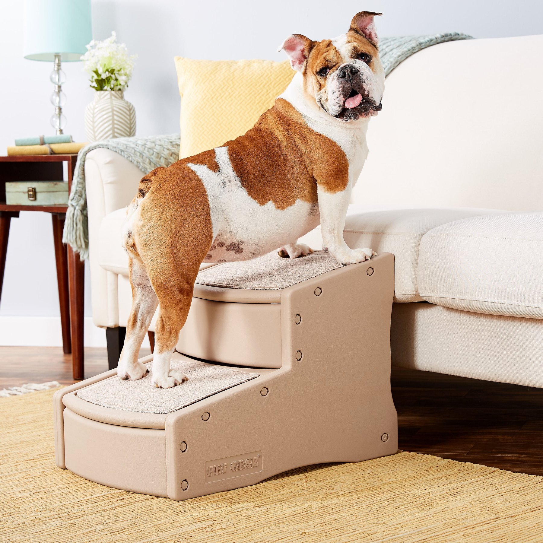 Pet Gear Easy Step II Cat & Dog Stairs, Tan