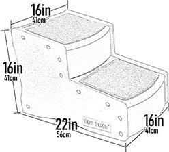 Pet Gear Easy Step II Cat & Dog Stairs, Tan slide 2 of 4