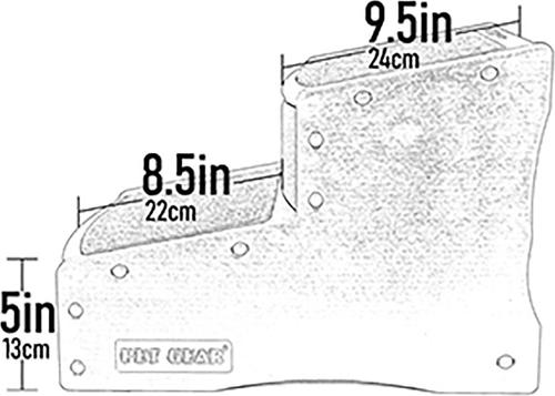 Show full view: Pet Gear Easy Step II Deluxe Soft Cat & Dog Stairs, Oatmeal / Chocolate slide 3 of 9
