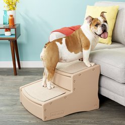 Pet Gear Easy Step II Extra Wide Cat & Dog Stairs, Tan